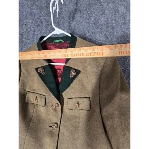 Habsburg Anna Eugenie Blazer Tan Cashmere Hunting Jacket Womens 38 Austrian Work
